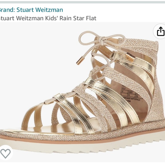 Stuart Weitzman Girls Rain Star Flat Sandal Size 5 NWOT - Picture 5 of 12
